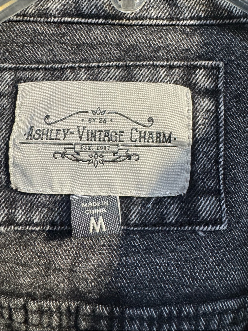 Ashley By 26 International Washed Black Cropped Denim Jackets - Picture 3 of 6